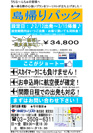 2/12�o���`3/15�A�����A��p�b�N